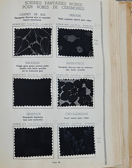 Fabric Sample Book / Crepatte, Srauss & Sons, 1939-photo-1