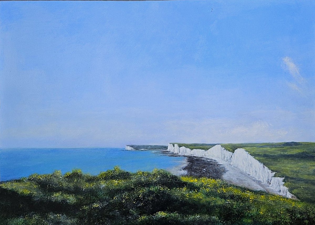 Fichera.  Landscape. Sussex.  2019. Acrylic On Paper.