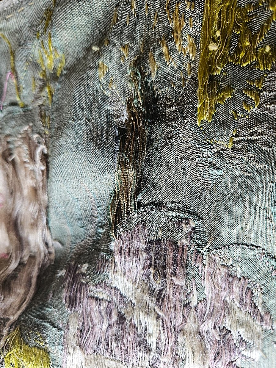 Border / 18th Century / Foliage And Flowers Bordered By A Gold-colored Trim.-photo-3