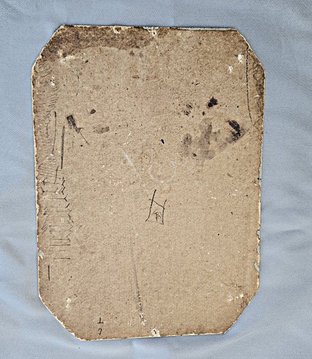 Tableau / André Desboutin / Portrait de jeune garçon à la flammande / Signé, sans date.-photo-2