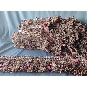 Frange / Rouge, blanc, or / Triples pompons