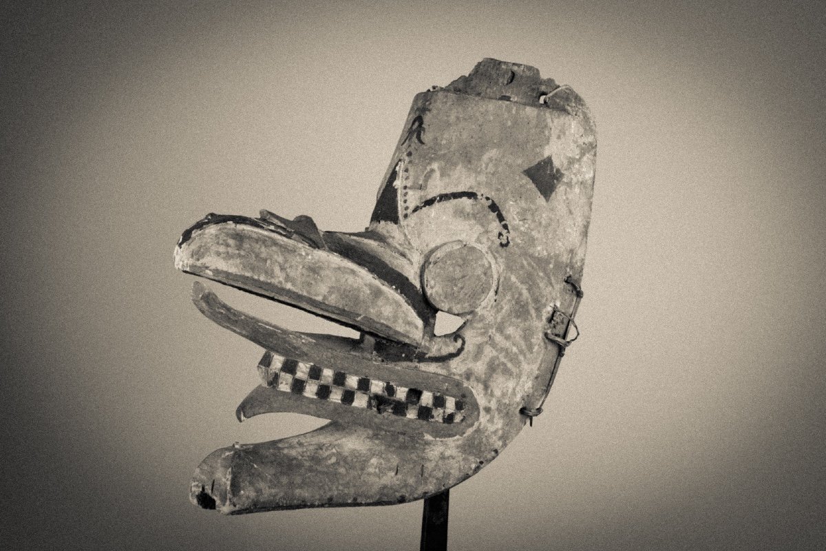 Ancient Hudoq Mask - Dayak - Indonesia Borneo .. Kenyah Or Kayan Peoples ..