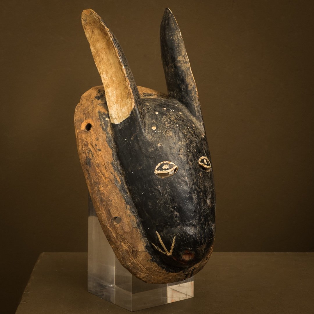 Gouro Hare Mask . Ivory Coast . Africa ..-photo-4