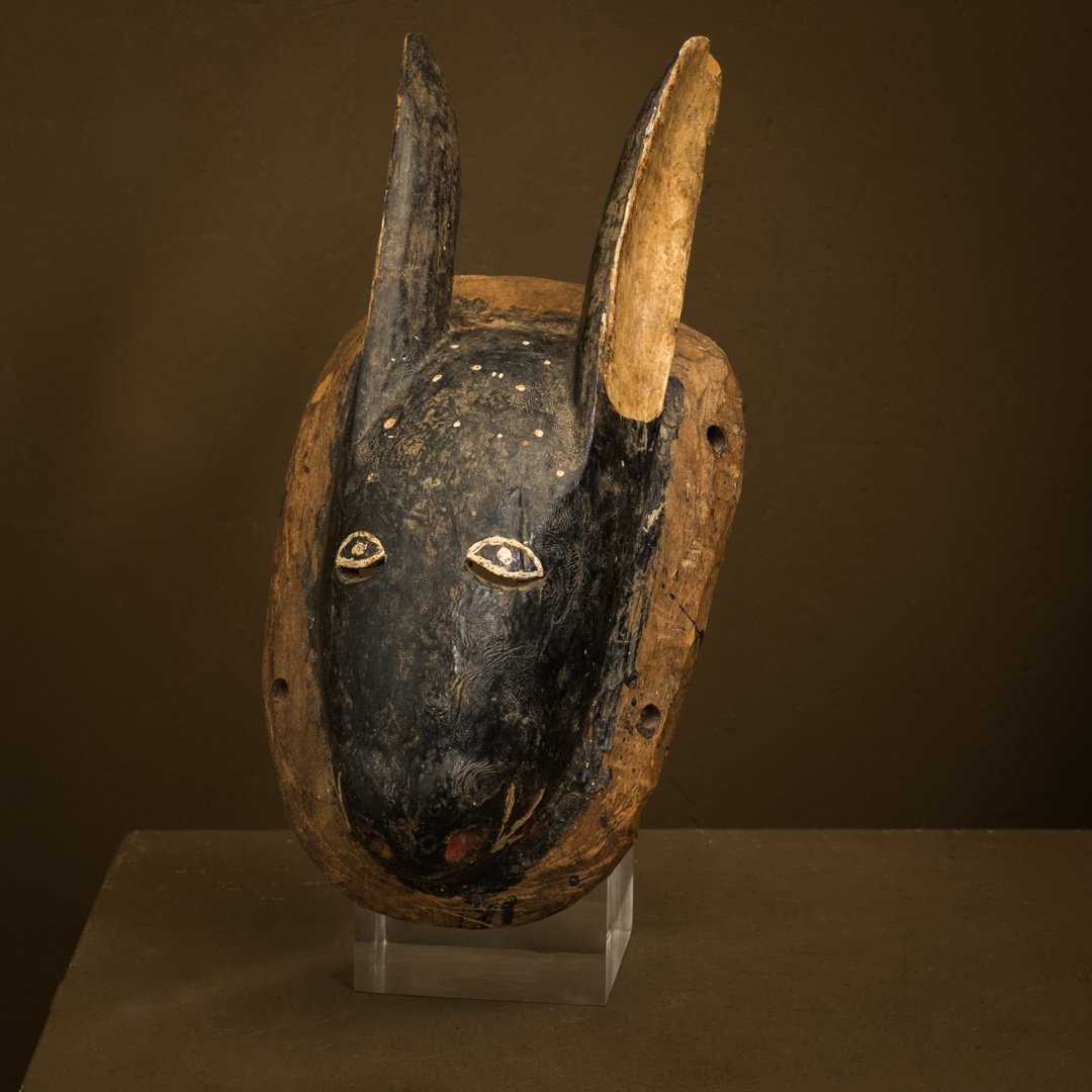 Gouro Hare Mask . Ivory Coast . Africa ..