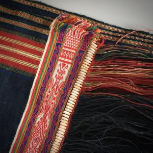 Vietnam - Langouti Jaraï (gia Rai) - Kon Tum - Tribal Men's Loincloth .. Indigo Woven Cotton