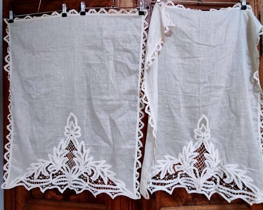Pair Of Lace Curtains, Renaissance Lace -photo-1