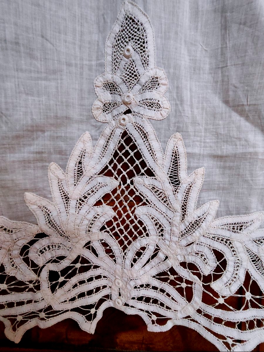 Pair Of Lace Curtains, Renaissance Lace 