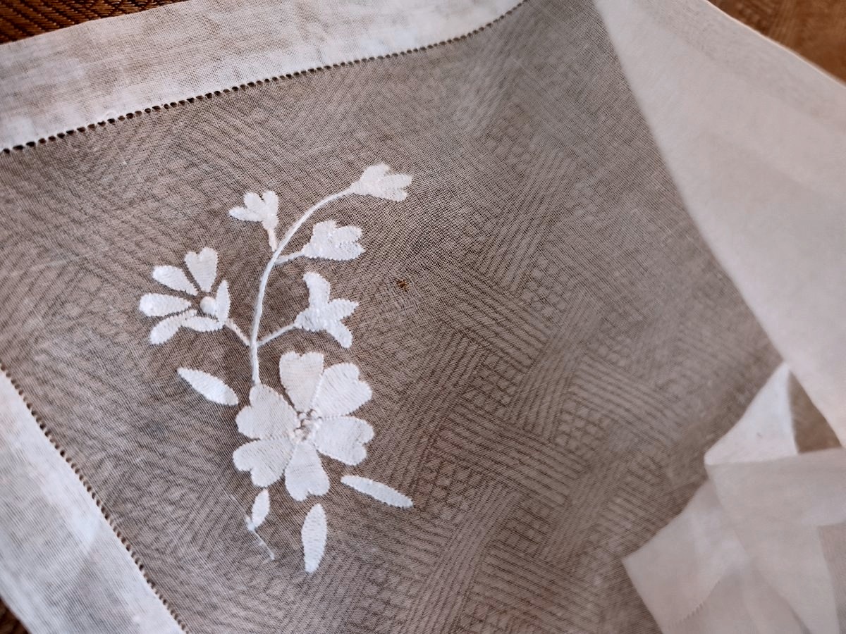 Ensemble de sets, serviettes et chemin de table en Organdi de t-photo-6