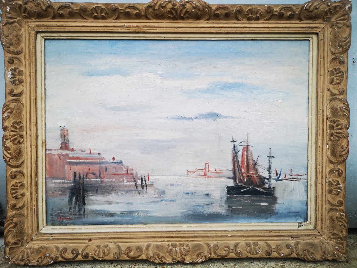 Huile Sur Toile Venise