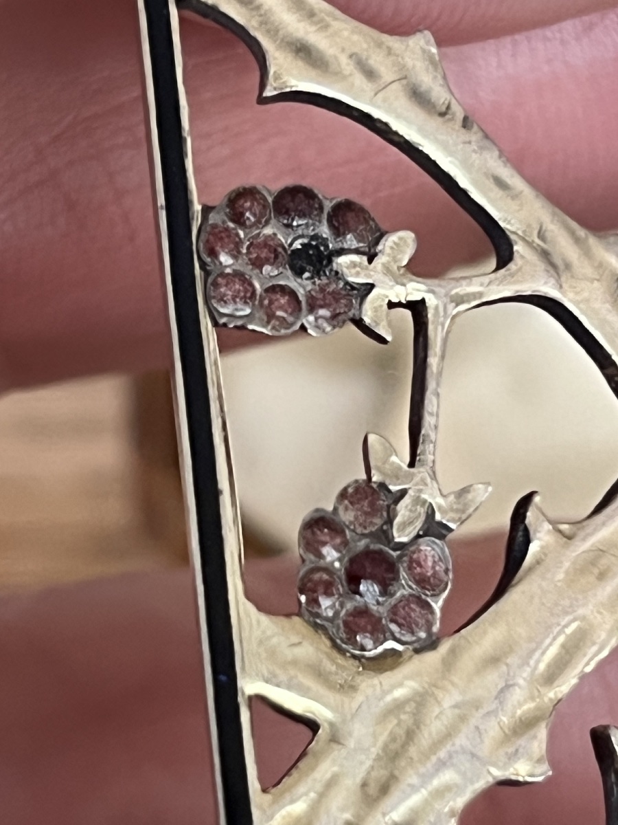 Collier de chien en argent, dessiné par Janvier Quercia environ 1900, dans son écrin originale-photo-2