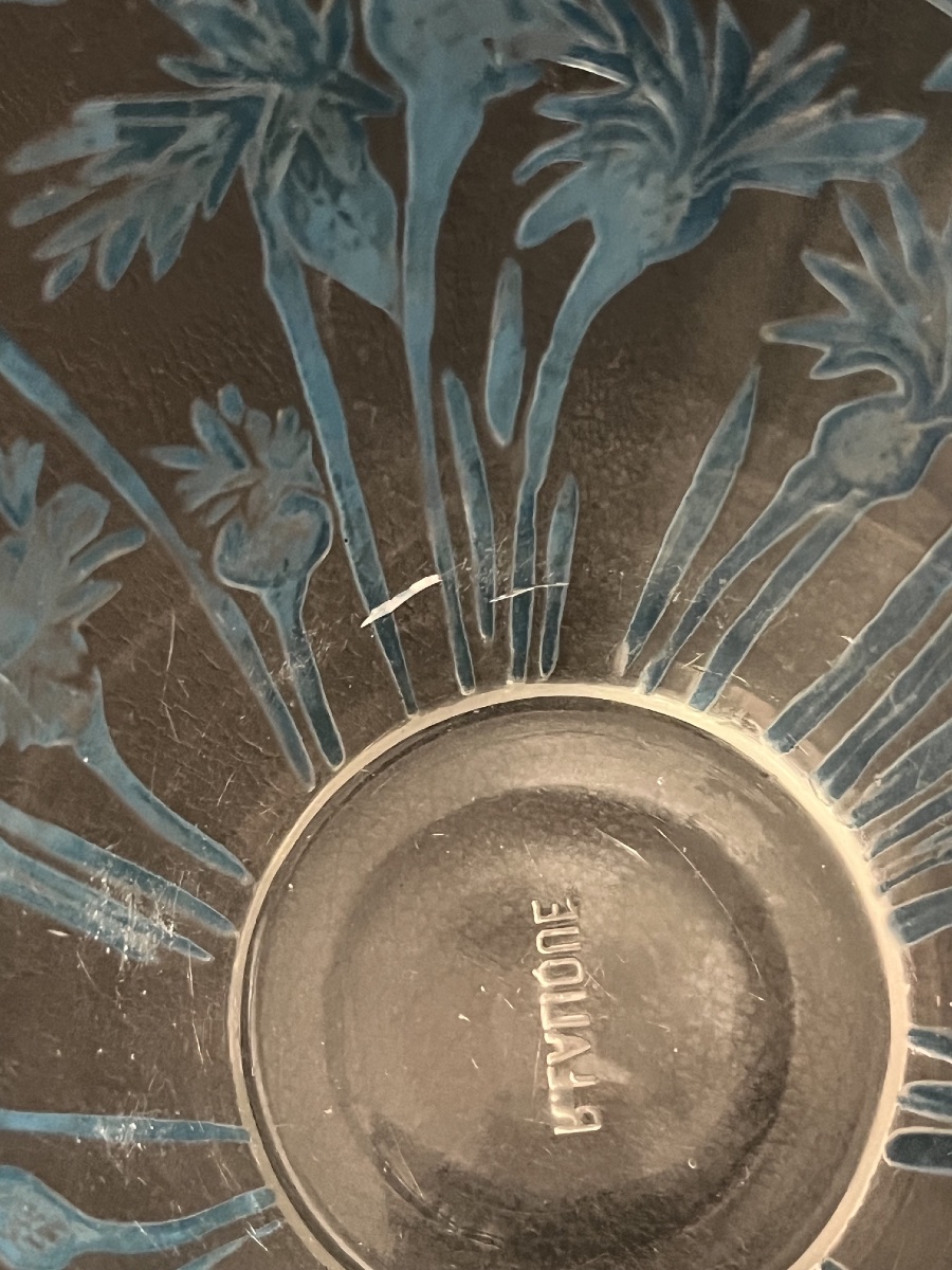 A "bluets" Vase With A Blue Patina, Designed By René Lalique (1860–1945), Circa 1914-photo-3