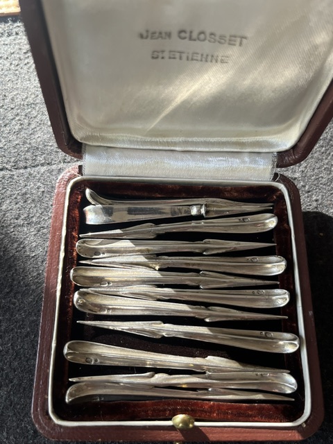 Silver Snail Forks Designed By Master Jeweler Jean Closset, Circa 1960