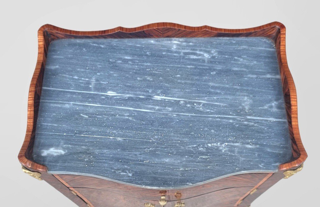 18th Century Snack Table In Violet Stamped J.tuard-photo-2