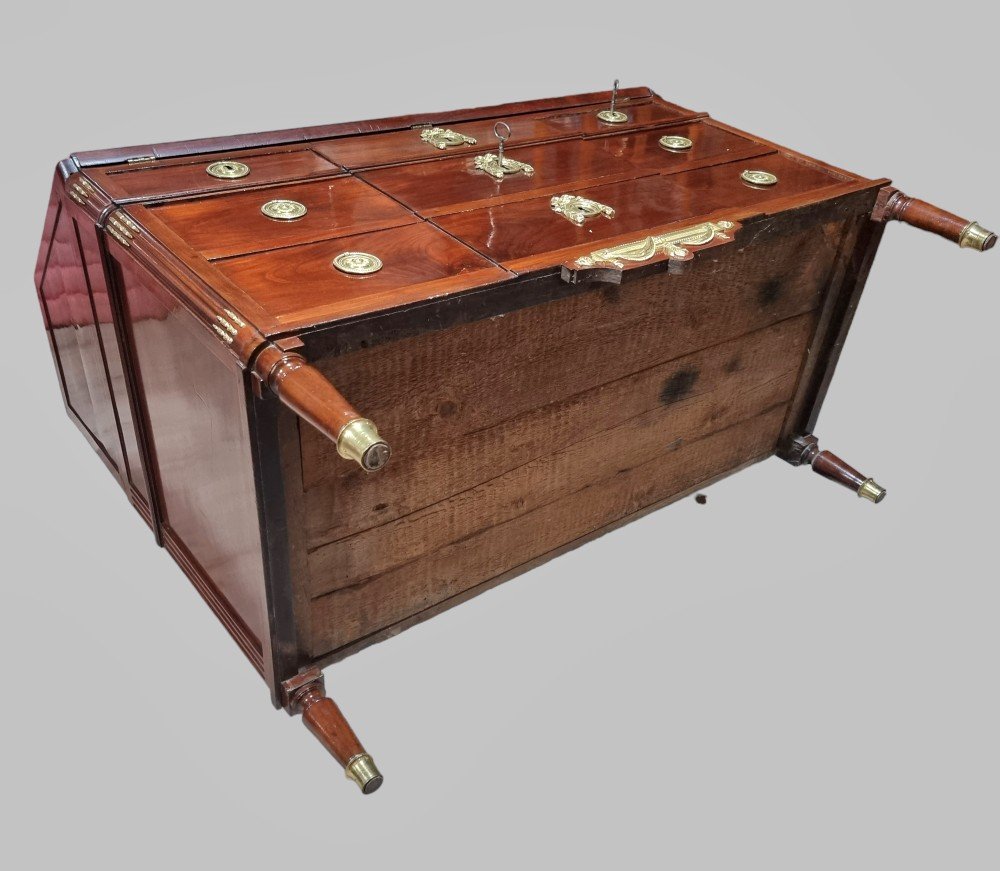 Louis XVI Scriban Commode Stamped: F. Bury-photo-3
