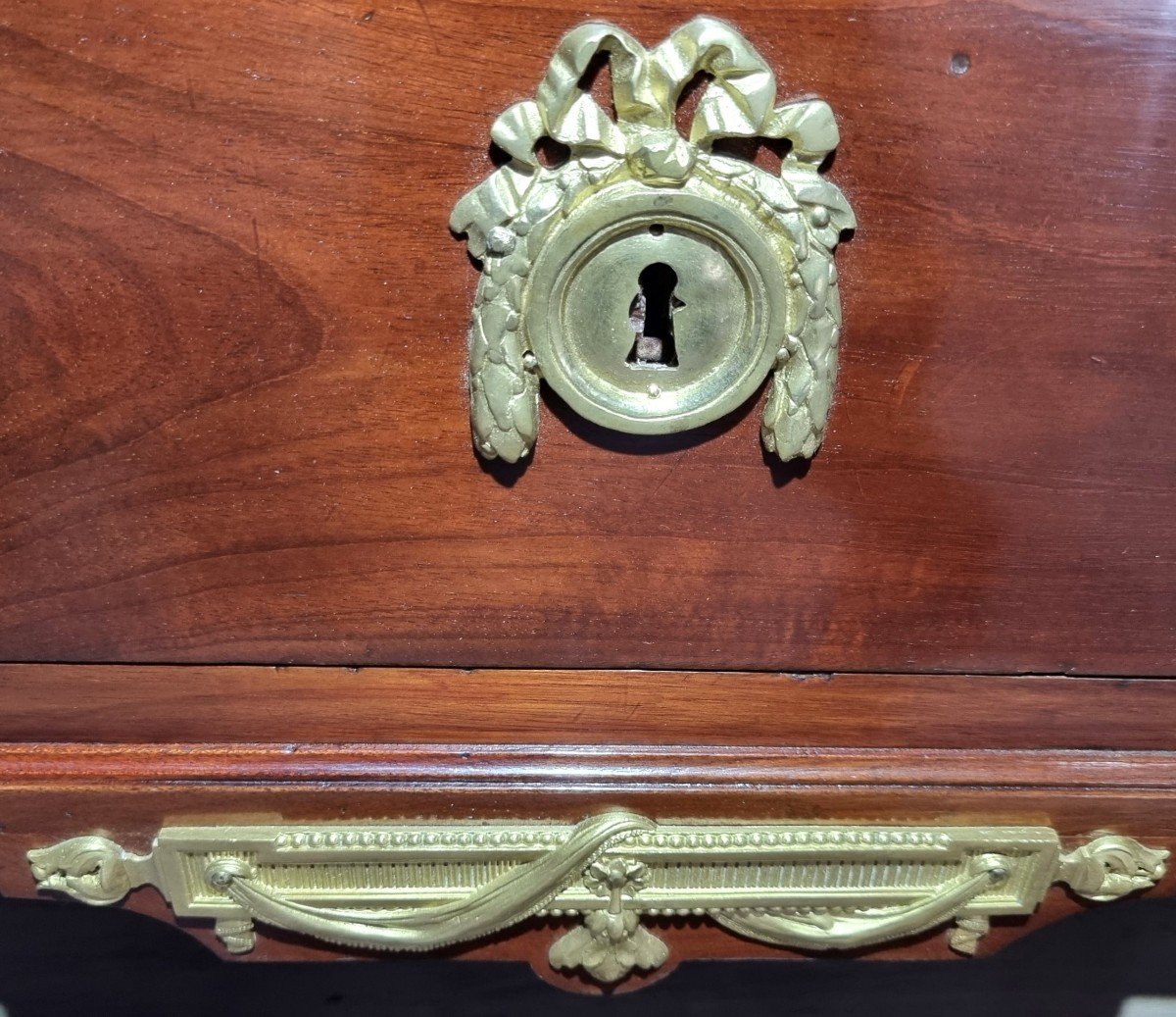 Louis XVI Scriban Commode Stamped: F. Bury-photo-2