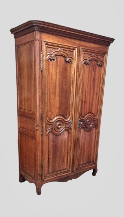 Regency Wardrobe In Walnut 18th Century-photo-5