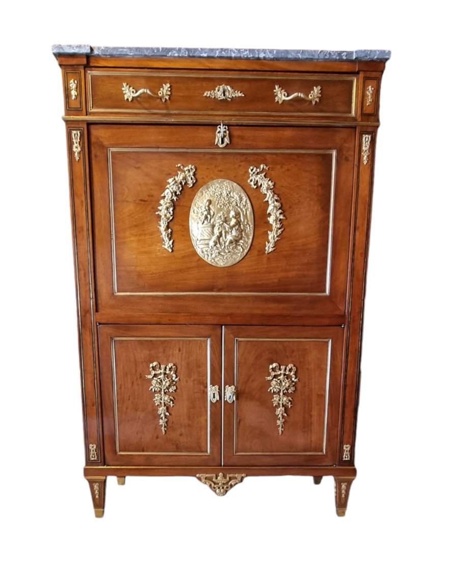 Secrétaire d'époque Louis XVI Estampillé J.viez