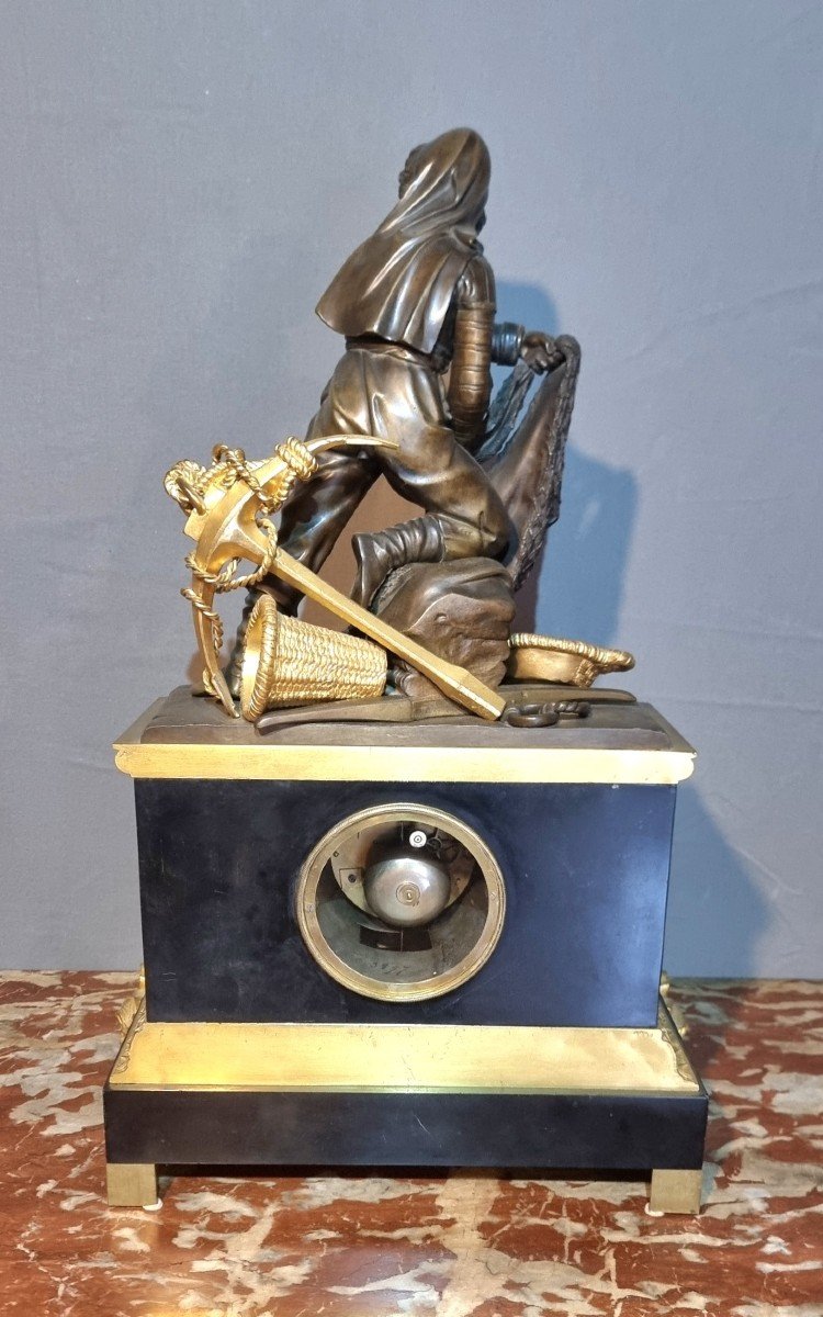 Importante Pendule Restauration Au Pêcheur Napolitain-photo-1