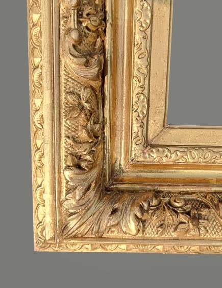 Rectangular Frame, Gilded Wood, 19th Century-photo-3