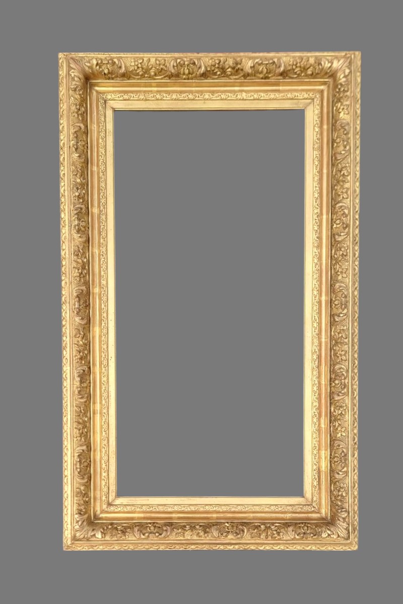 Rectangular Frame, Gilded Wood, 19th Century