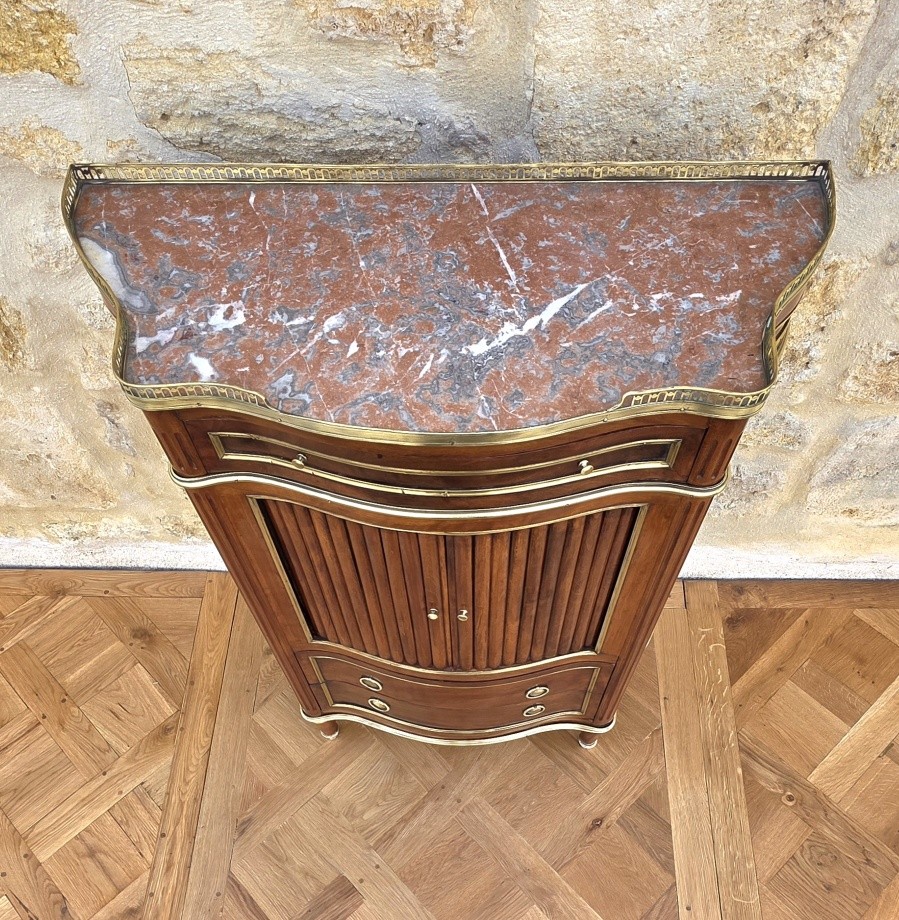 Meuble à hauteur d'appui Napoléon III acajou de Cuba-photo-1