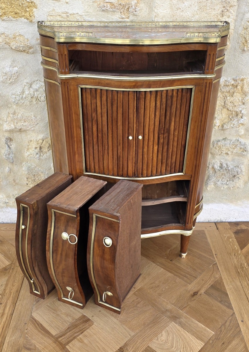 Meuble à hauteur d'appui Napoléon III acajou de Cuba-photo-3