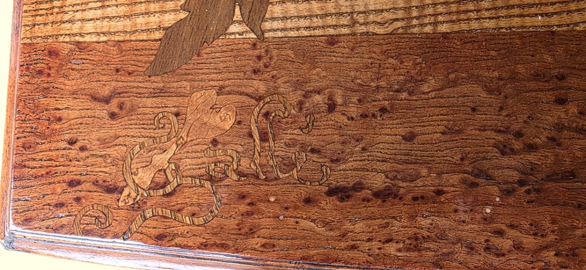 Table à thé Emile Gallé-photo-7