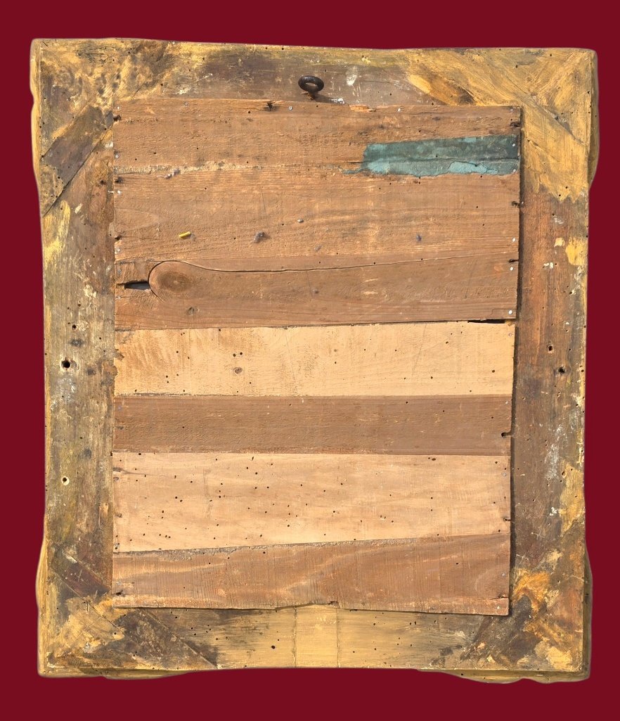 Petit miroir régence 18ème siècle-photo-4