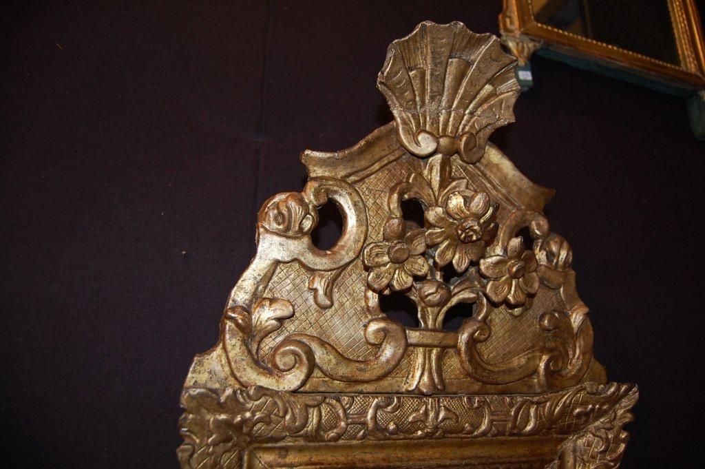 Mirror Pediment "regency" XVIII. Wood Linden-photo-4