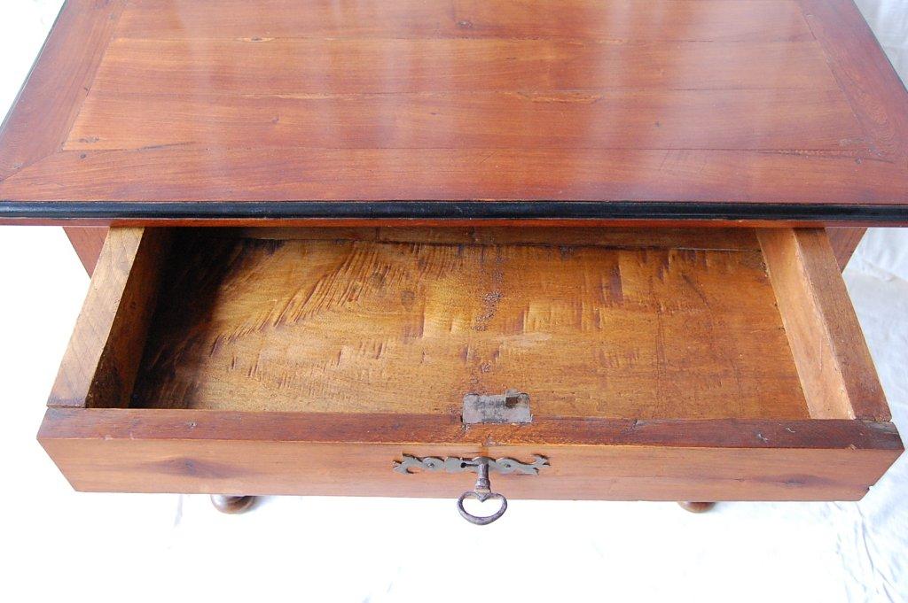 TABLE de Port, début XVIIIème, bois satiné-photo-4