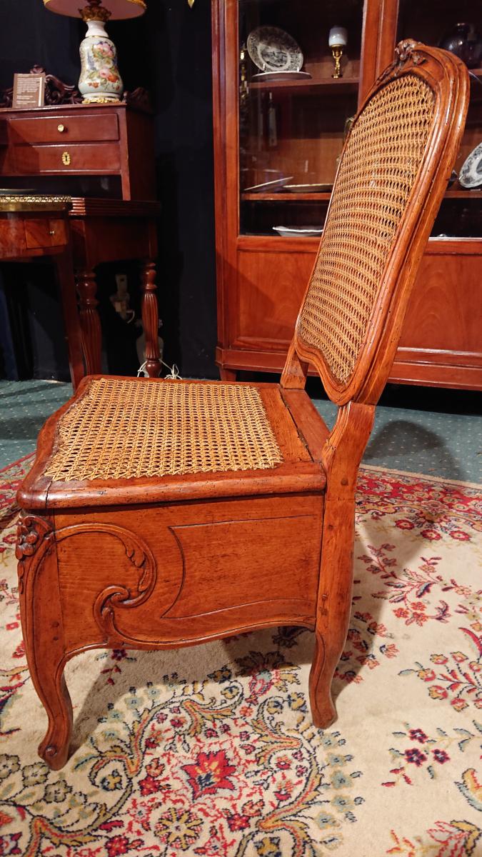 Commode Chair XVIIIth Century "louis XV" - Beech Wood-photo-2