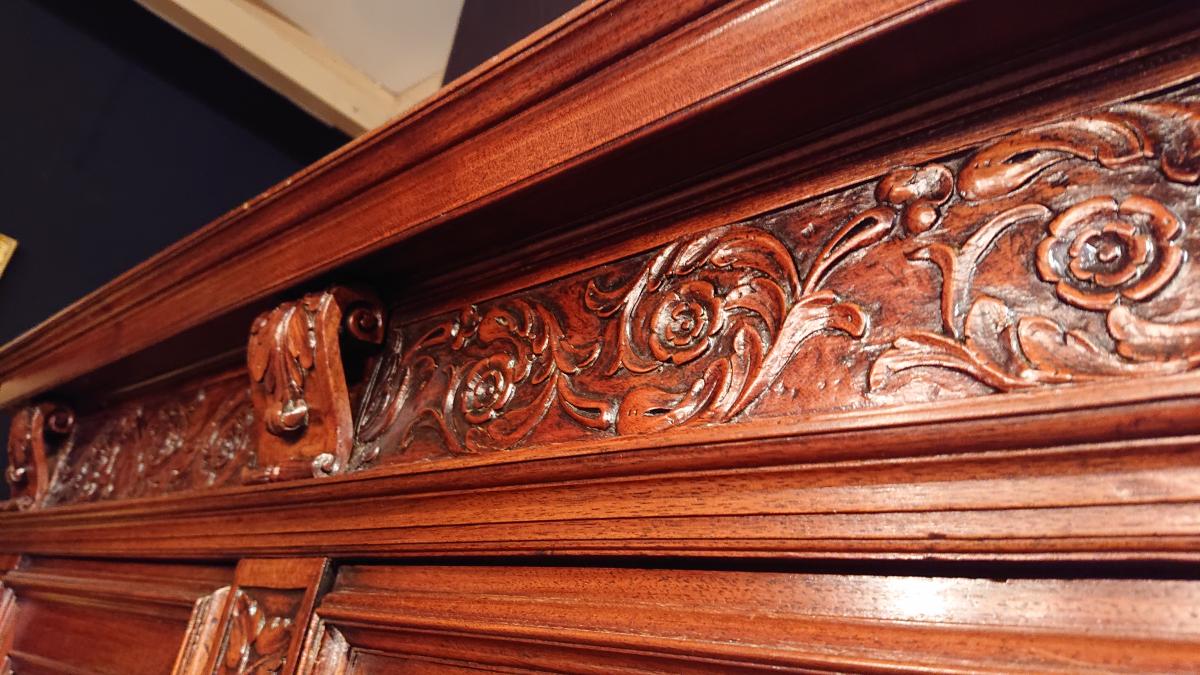 Buffet Time XVIII. "renaissance" Style Walnut Massif-photo-2