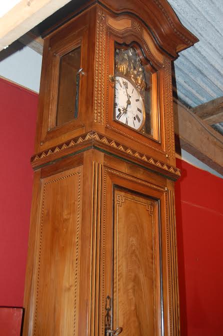 Floor Clock Of "saintongeaise" 19th Century-photo-2