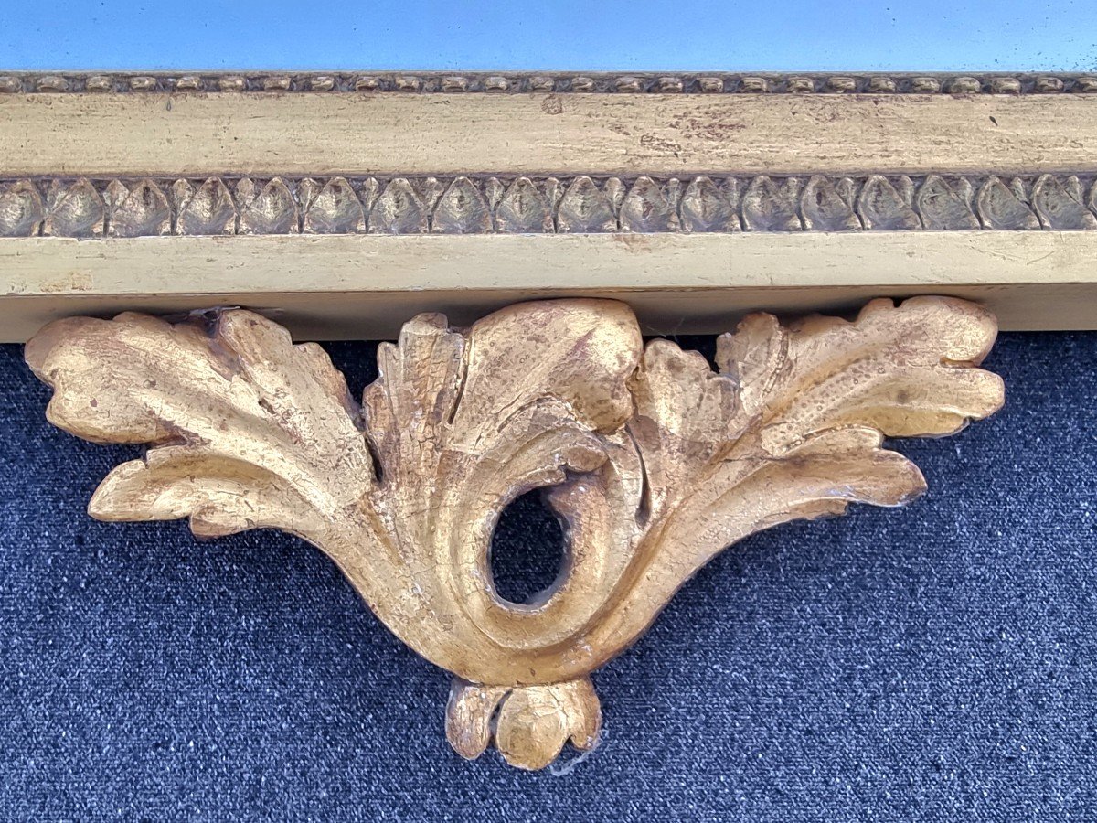 Miroir bois doré " LOUIS XVI " époque XVIIIème-photo-3