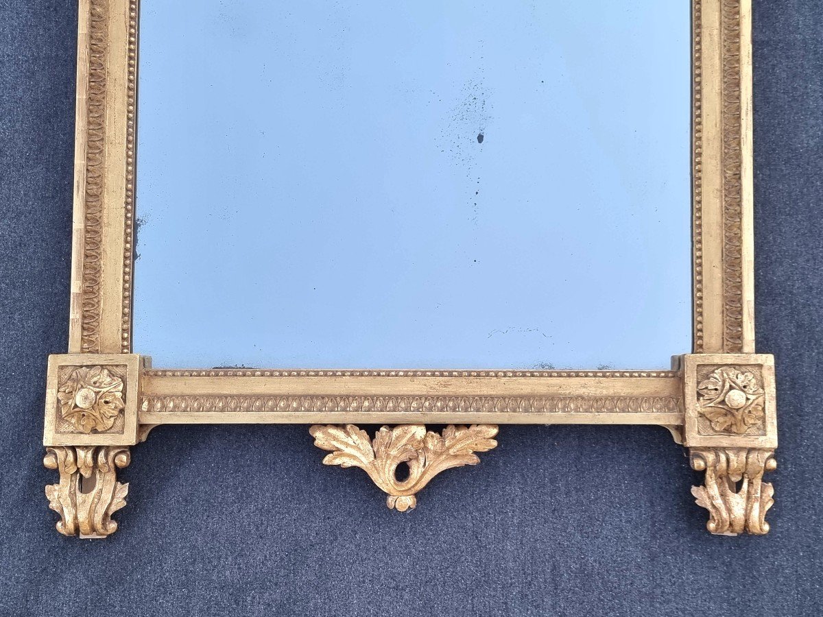 Miroir bois doré " LOUIS XVI " époque XVIIIème-photo-7