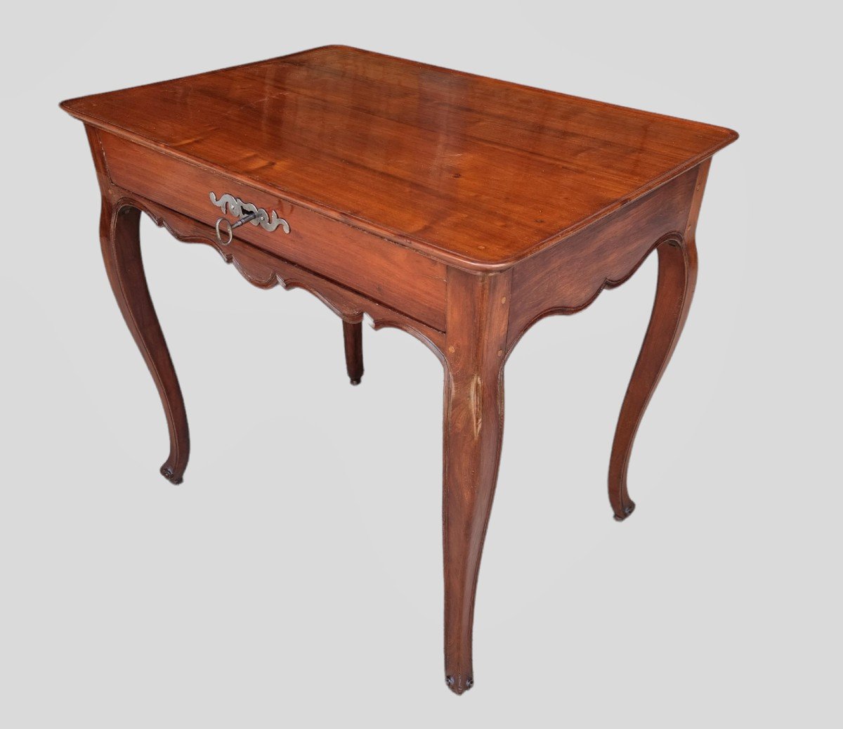 Table " CABARET " 18ème ( meuble de port de Bordeaux en acajou de Cuba )-photo-2