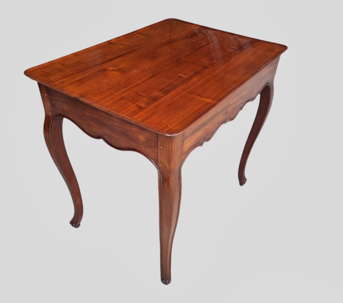 Table " CABARET " 18ème ( meuble de port de Bordeaux en acajou de Cuba )-photo-1
