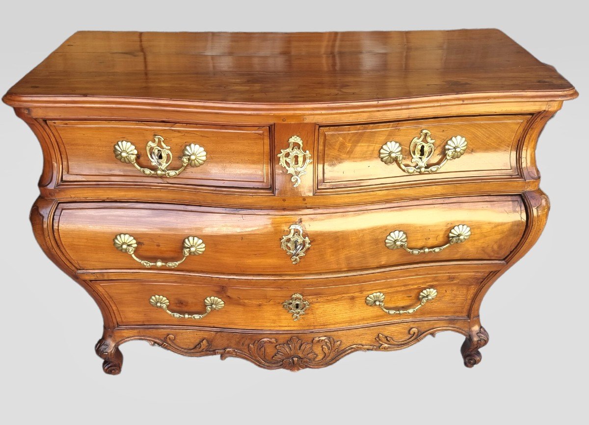 Commode tombeau Bordelaise d'époque " LOUIS XV"-photo-7