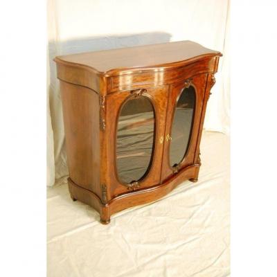 Meuble d' Appui-vitrine - époque XIXème - Acajou vernis tampon