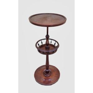 Pedestal Table 19th Solid Mahogany