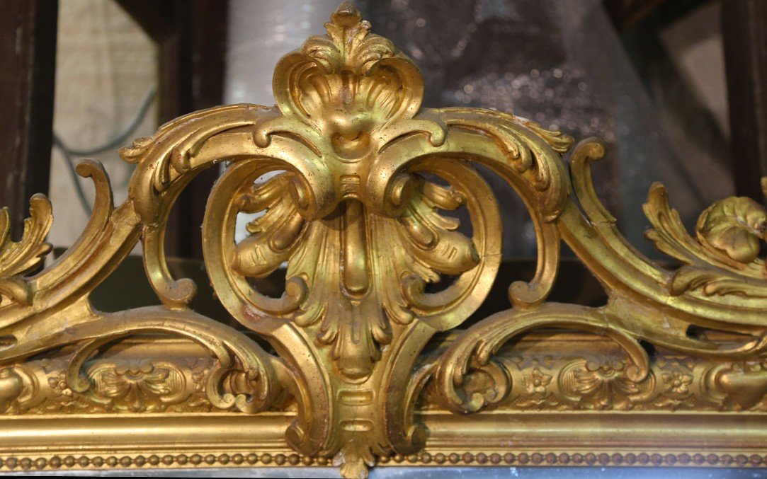 Very Large 19th Fireplace Mirror-photo-3