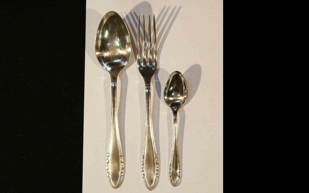 Silver Plated Cutlery Set, 36 Pieces-photo-1