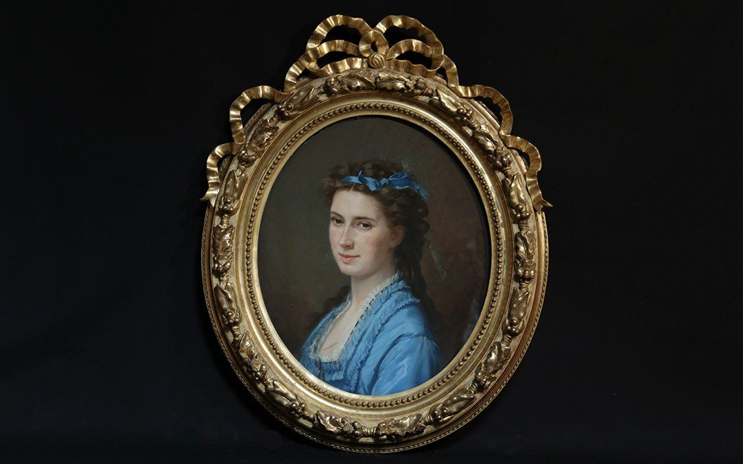 Portrait Mrs. De Beck By Marcellin De Groiseilliez-photo-2