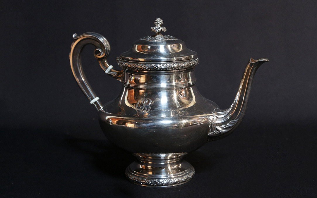 Tea & Coffee Service In Sterling Silver, 2180 Grams-photo-3