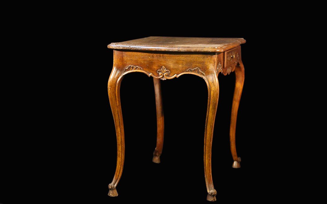 Small Writing Table, Louis XV, A Drawer, XVIIIth-photo-3