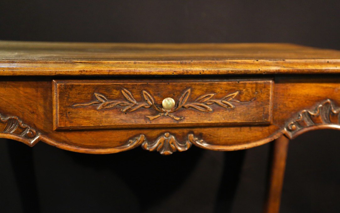 Small Writing Table, Louis XV, A Drawer, XVIIIth-photo-1