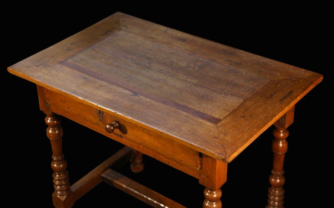 Table à écrire / Petite Table Louis XIII, Chêne-photo-2