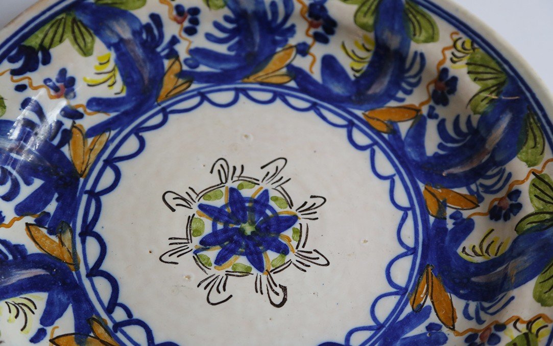 Plat, Faïence XVIIIeme, Diamètre 31 Cm -photo-4