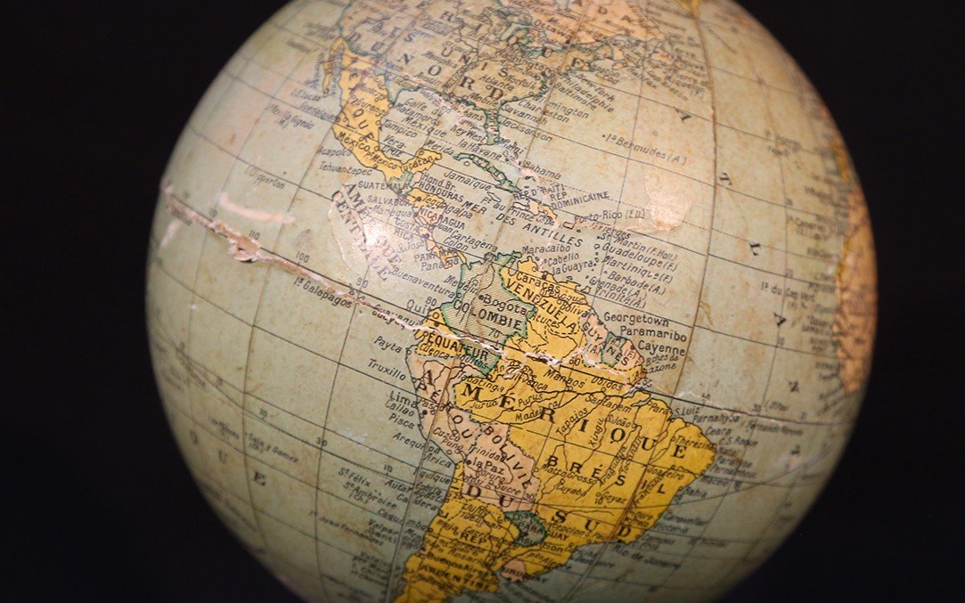 Small 19th Globe Diameter: 20 Cm-photo-3