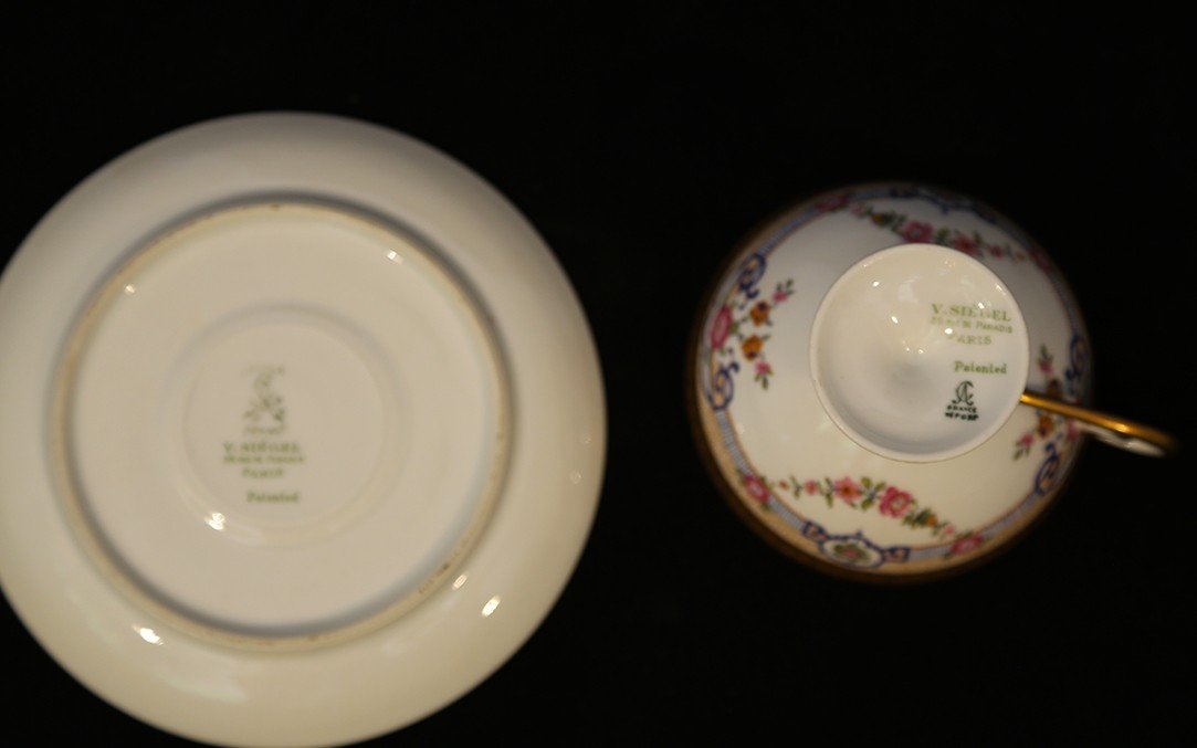 Tasses Et Sous-tasses, Service à Café, Thé, V. Siégel, Paris-photo-2